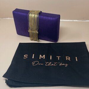 NWT | Simitri | Plum Fringe Clutch